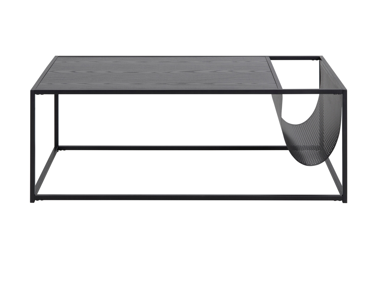 Mesa de centro Norsica Sevferi 130 (Cinza preta + Preto)