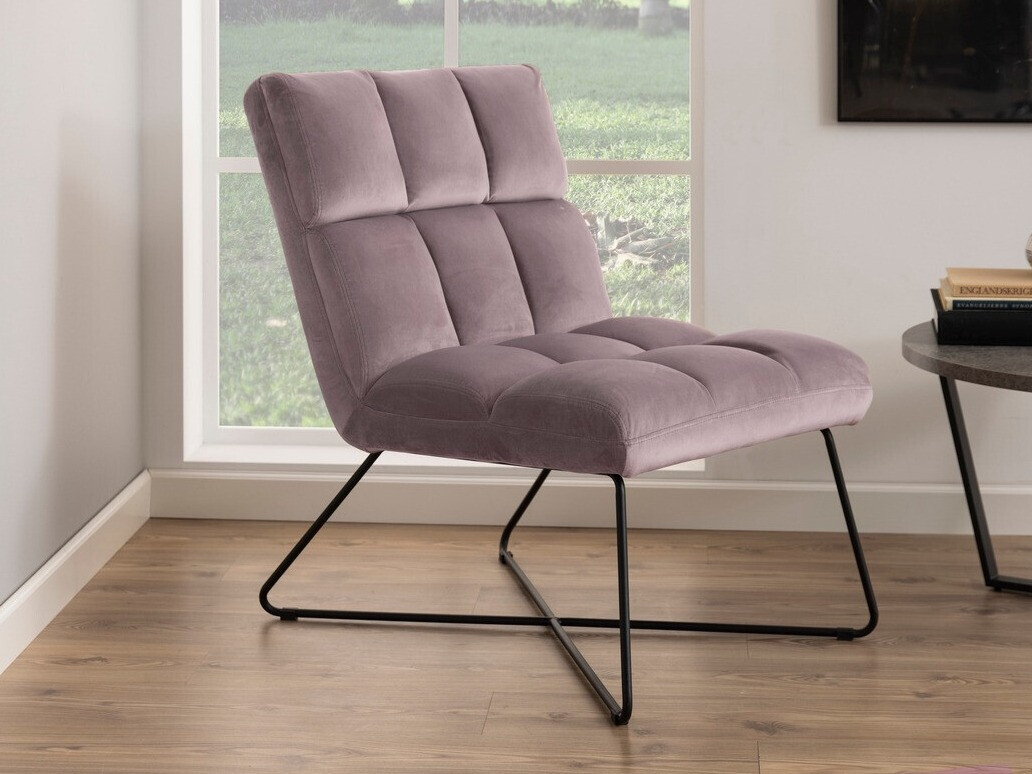 Poltrona Norsica 370 (Rosa Dusty + Preto)