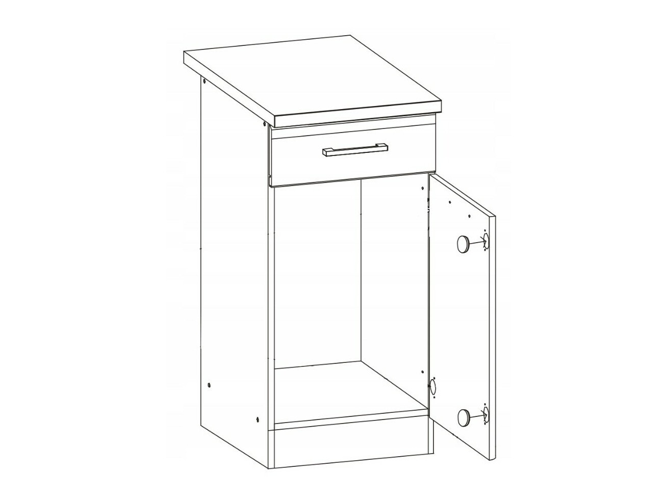 Armário modular com gaveta e portas Eli Light 101