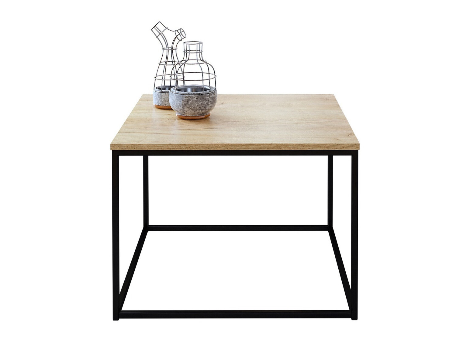 Mesa de centro Germantown 105 (Preto mate + Carvalho)