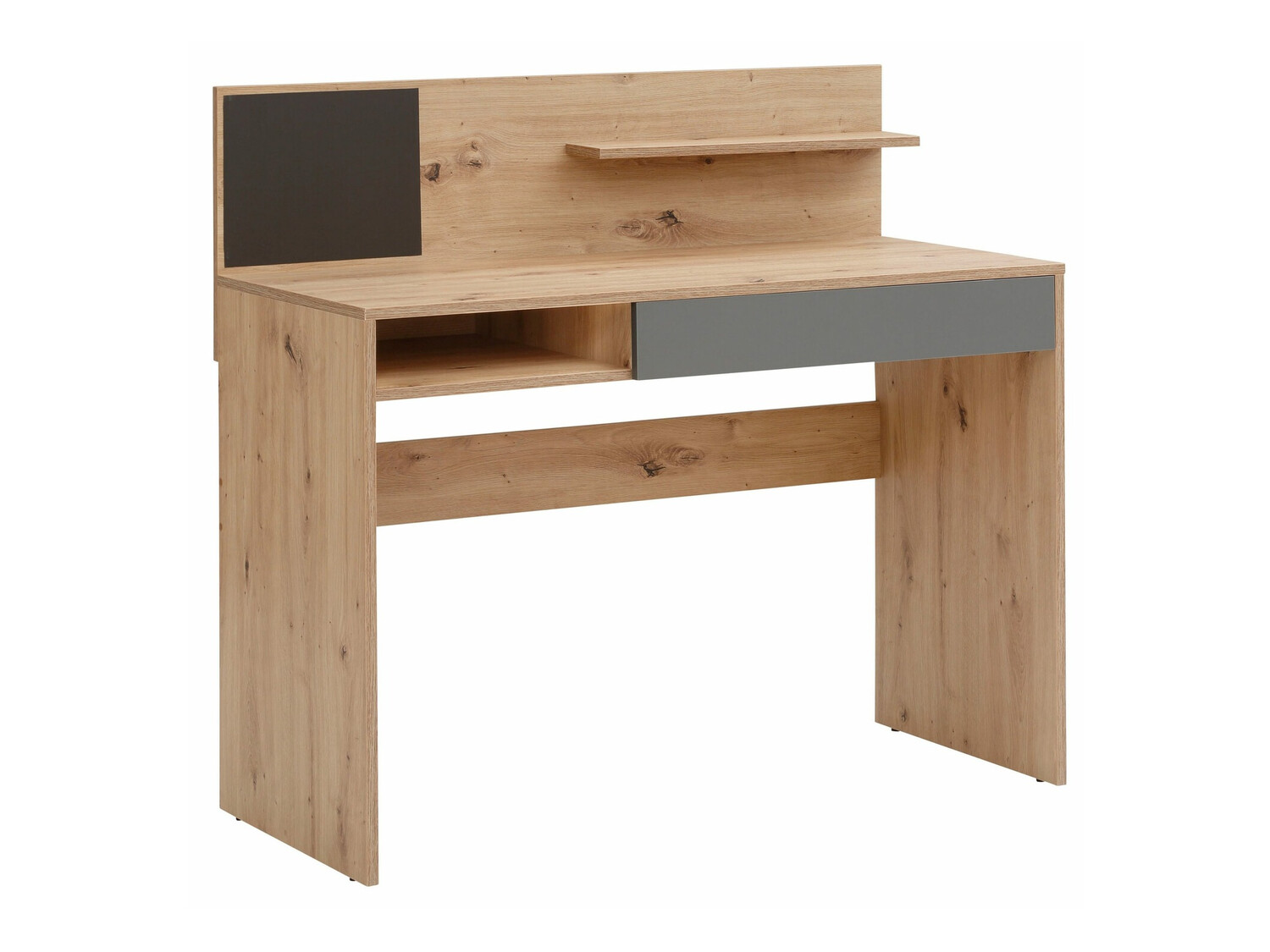 Secretária Denton 301 (Antracite + Carvalho)