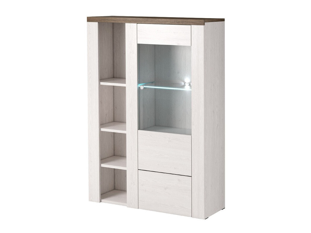 Estante Salelbo 104 (Lariço Sibu + Trufa carvalho)