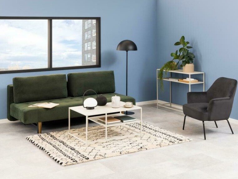 Sofá-cama Norsica 491 (Verde escuro)