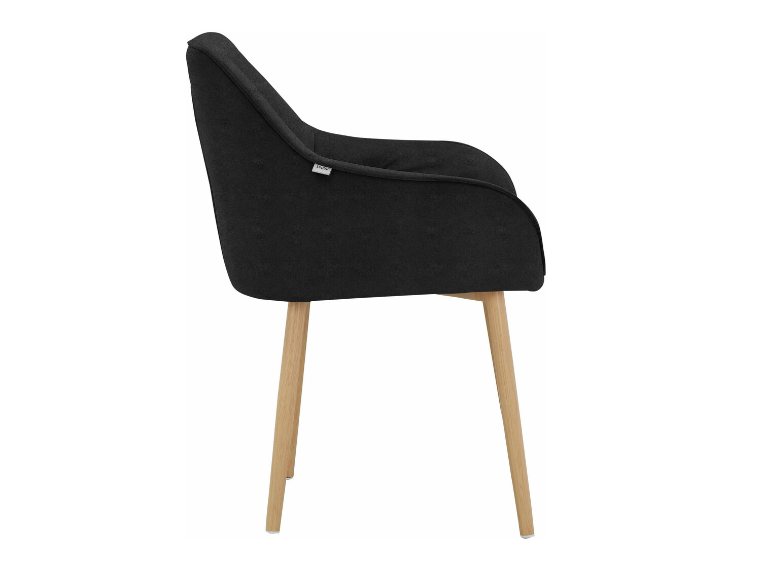 Conjunto de cadeiras Denton 311 (Preto + Carvalho)