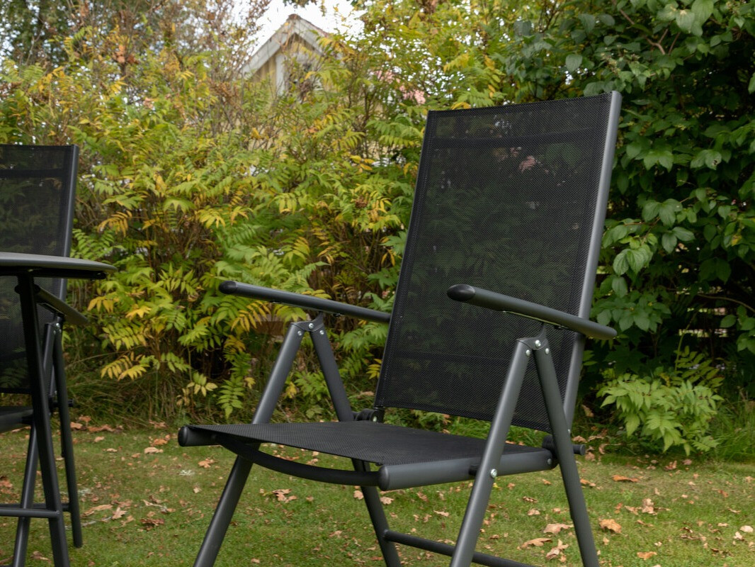 Conjunto de mesa e cadeiras Dallas 3079 (Preto) 2051-408