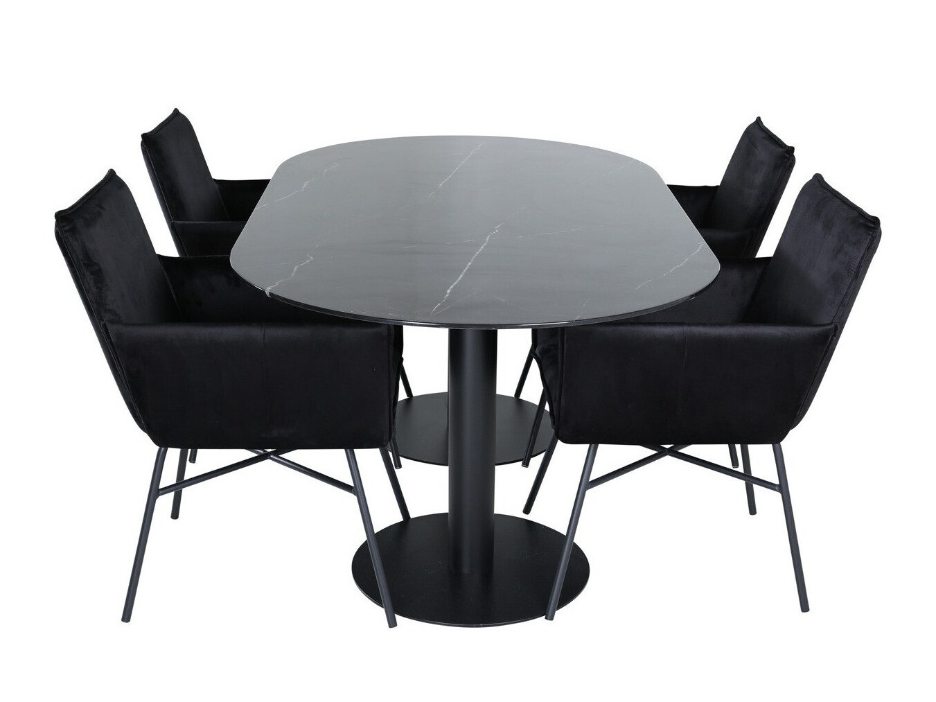 Conjunto para refeições Dallas 3066 (Preto)