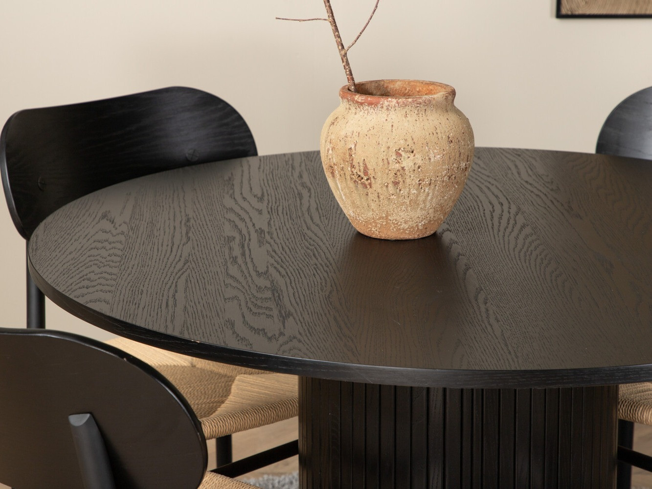 Conjunto para refeições Dallas 3076 (Preto + Castanho claro)