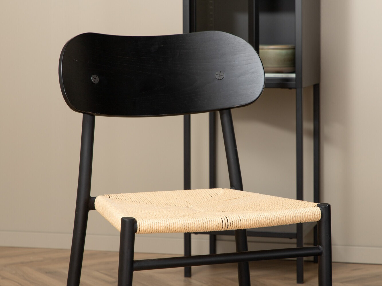Conjunto para refeições Dallas 3076 (Preto + Castanho claro)