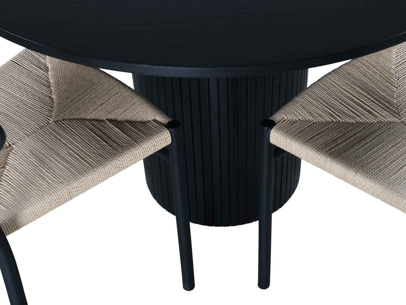 Conjunto para refeições Dallas 3076 (Preto + Castanho claro)