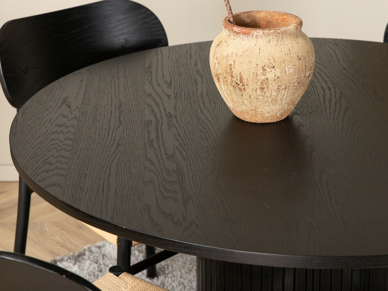 Conjunto para refeições Dallas 3076 (Preto + Castanho claro)