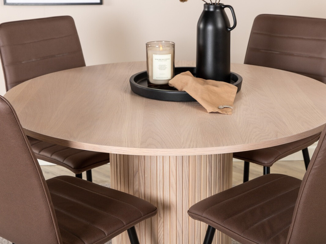 Conjunto para refeições Dallas 3101 (Castanho + Preto)