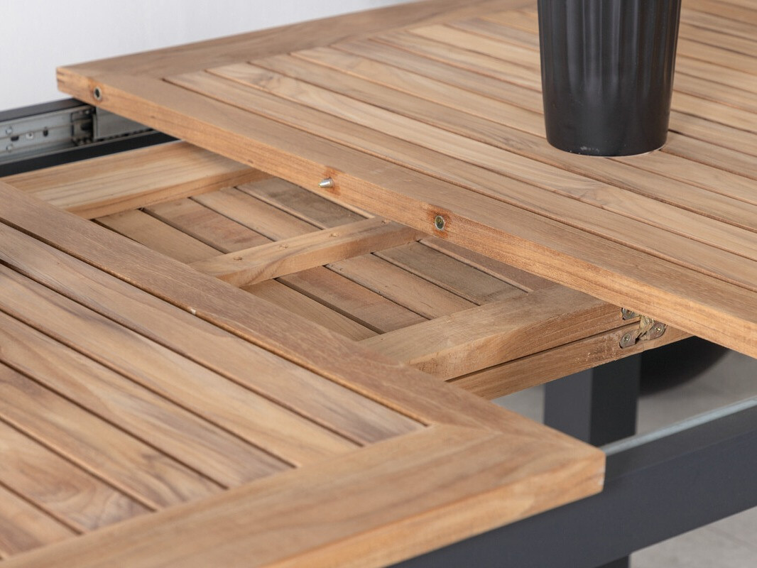 Mesa para o exterior Dallas 2845 (Preto + Castanho)