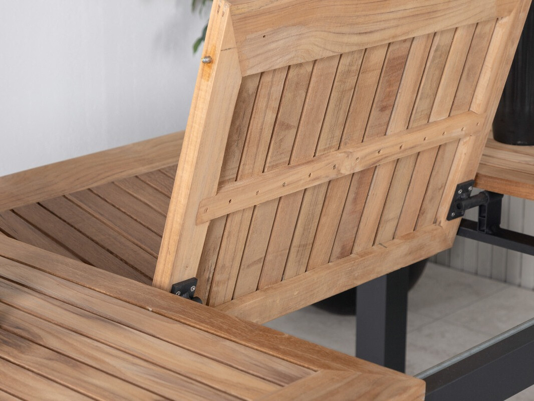 Mesa para o exterior Dallas 2845 (Preto + Castanho)