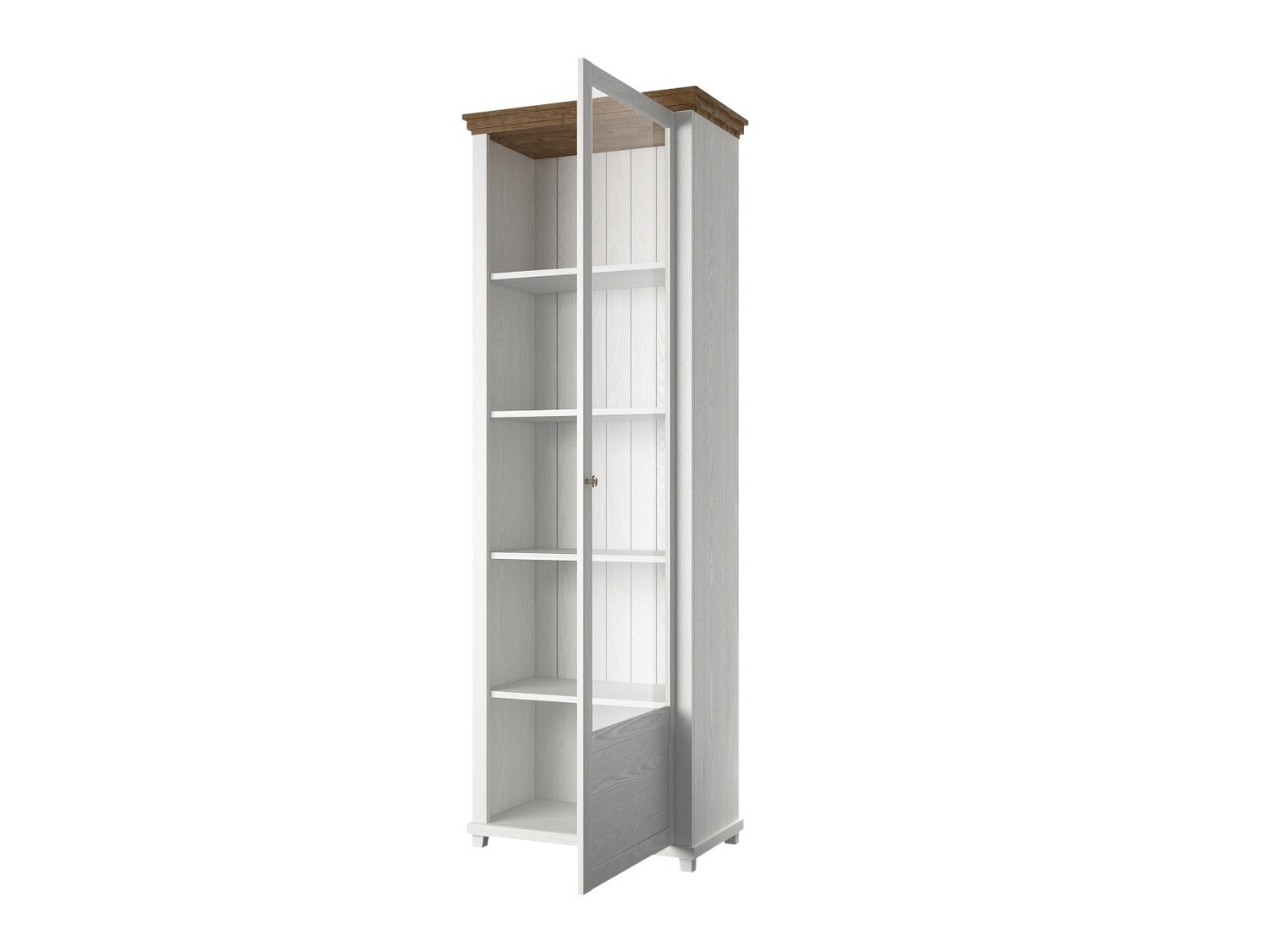 Estante Tolnue 101 (Cinza branqueada + Carvalho lefkas)