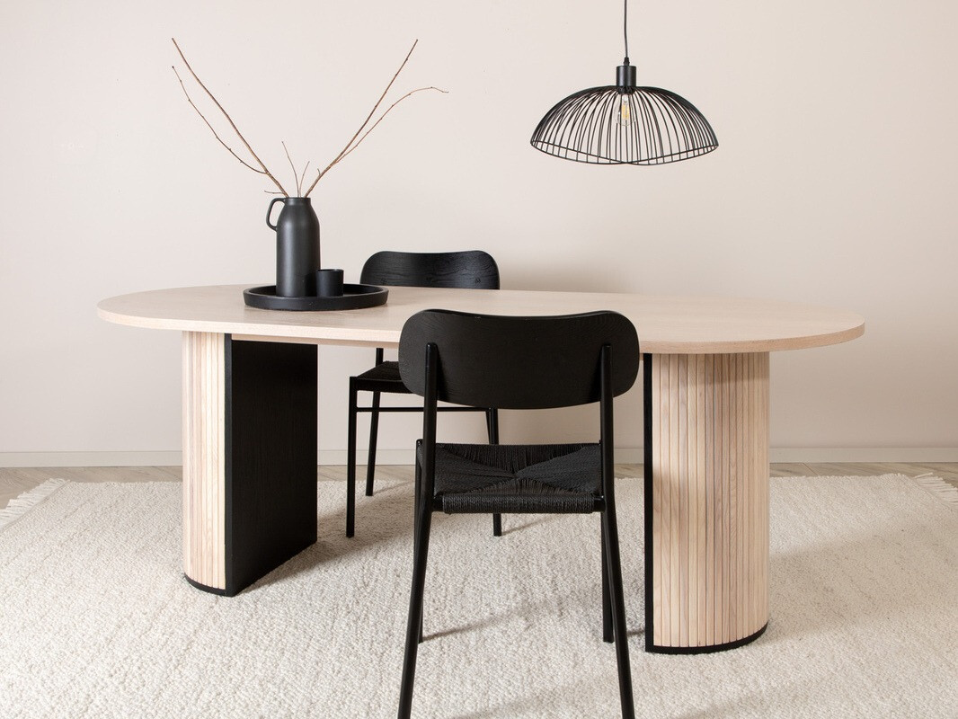 Mesa Dallas 1712 (Madeira clara + Preto)