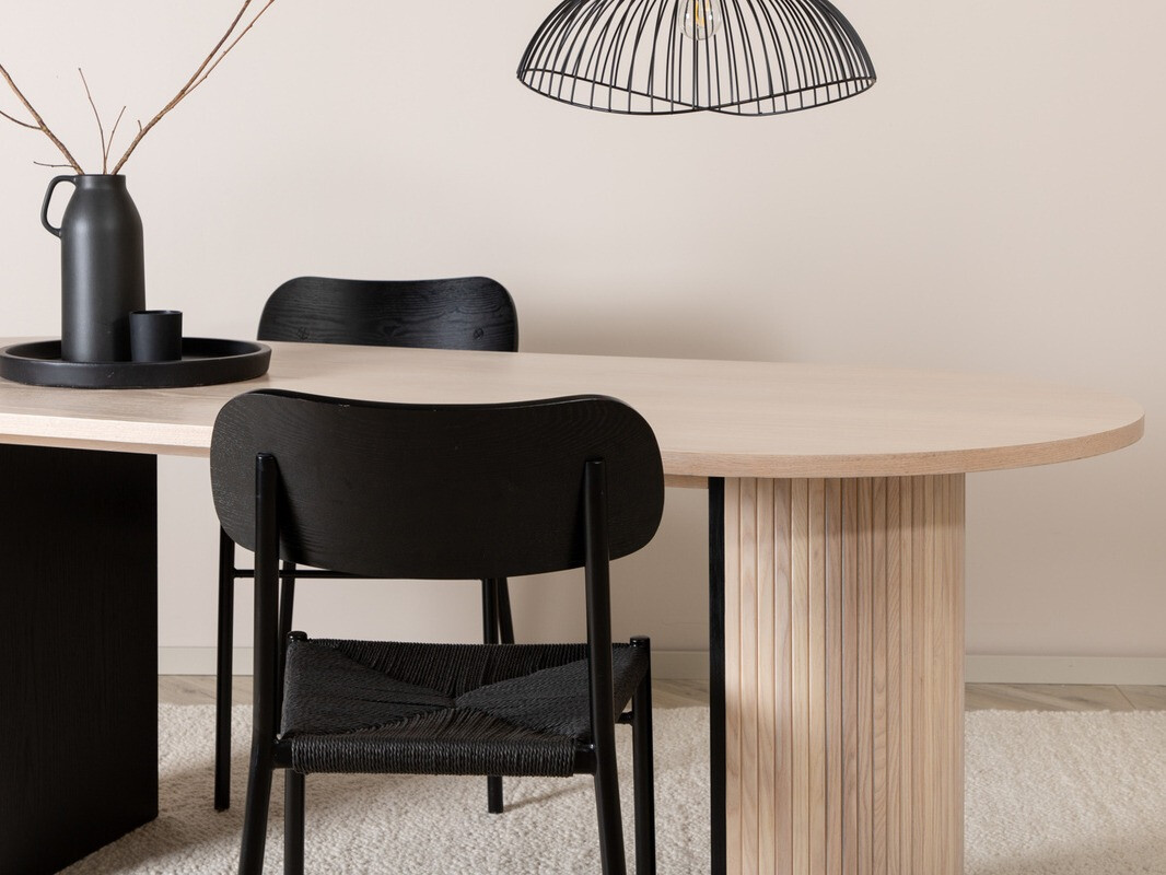 Mesa Dallas 1712 (Madeira clara + Preto)