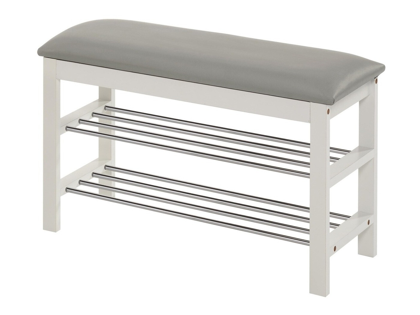 Prateleira para sapatos Houston 967 (Branco + Cinzento)