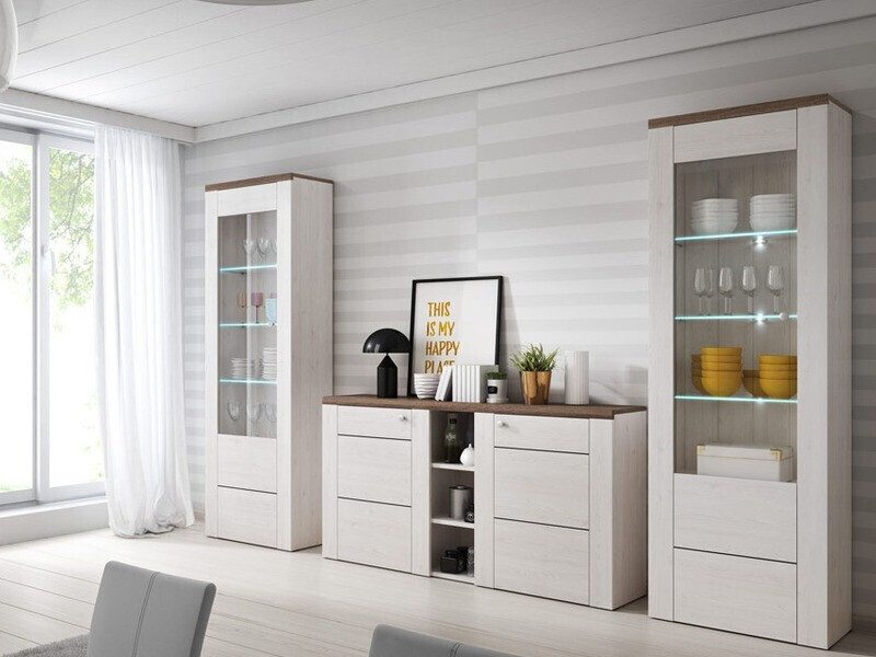 Estante Salelbo 102 (Lariço Sibu + Trufa carvalho)