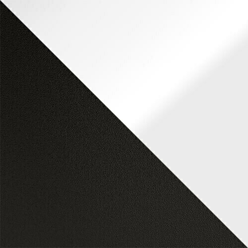 Mesa de centro Germantown 105 (Preto matte + Branco brilhante)