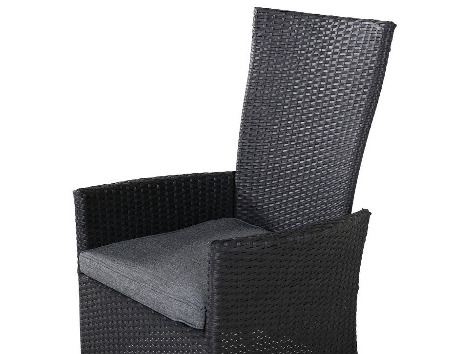 Poltrona para o exterior Dallas 735 (Preto + Cinzento)