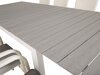 Conjunto de mesa e cadeiras Dallas 2408 (Branco + Cinzento)