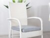 Conjunto de mesa e cadeiras Dallas 2408 (Branco + Cinzento)