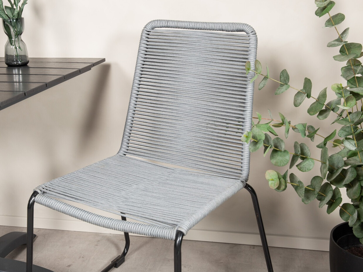 Conjunto para varanda Dallas 2184 (Cinzento + Preto)