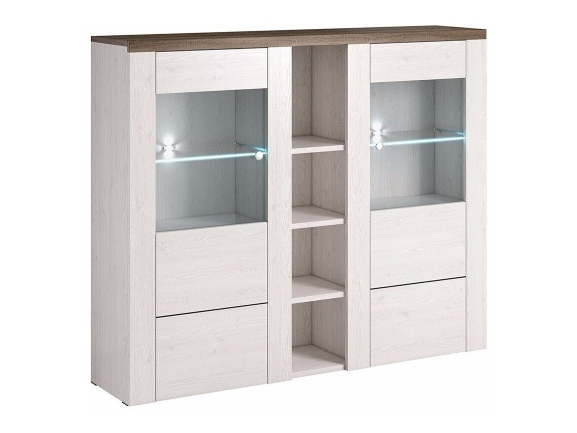 Aparador Salelbo 105 (Larício de cebola + Brigadeiro carvalho)