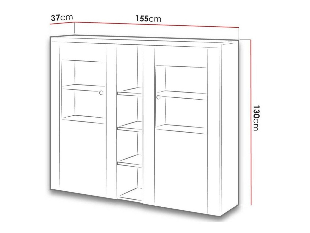 Aparador Salelbo 105 (Lariço Sibu + Trufa carvalho)