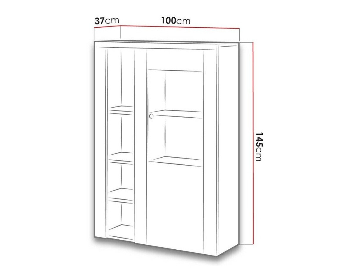 Estante Salelbo 104 (Lariço Sibu + Trufa carvalho)