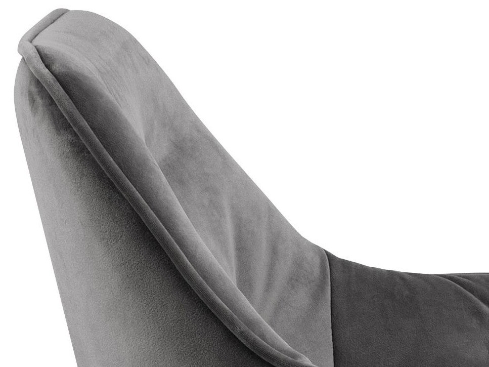 Cadeira Norsica 489 (Cinzento escuro + Madeira clara)