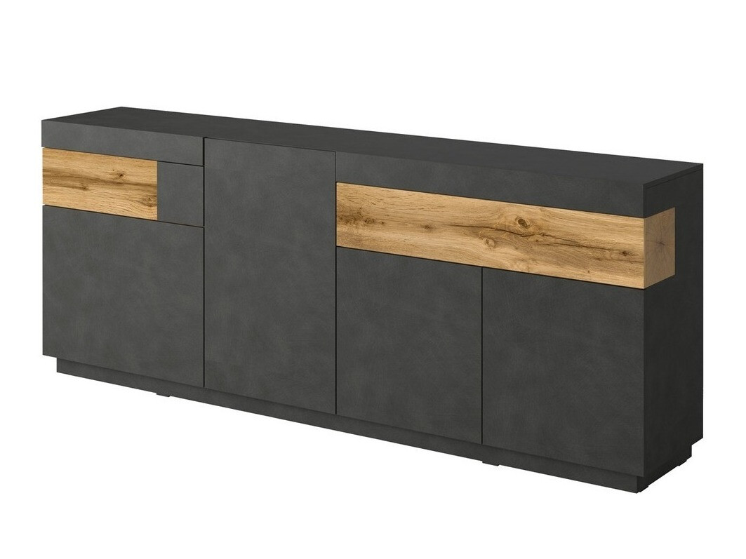 Cómoda Livlore 101 (Matera cinzento + Carvalho wotan)