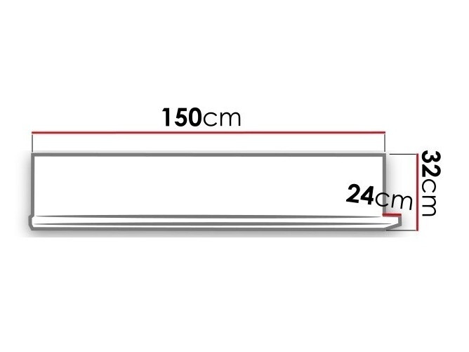 Estante de parede Lutiva 102 (Antracite)