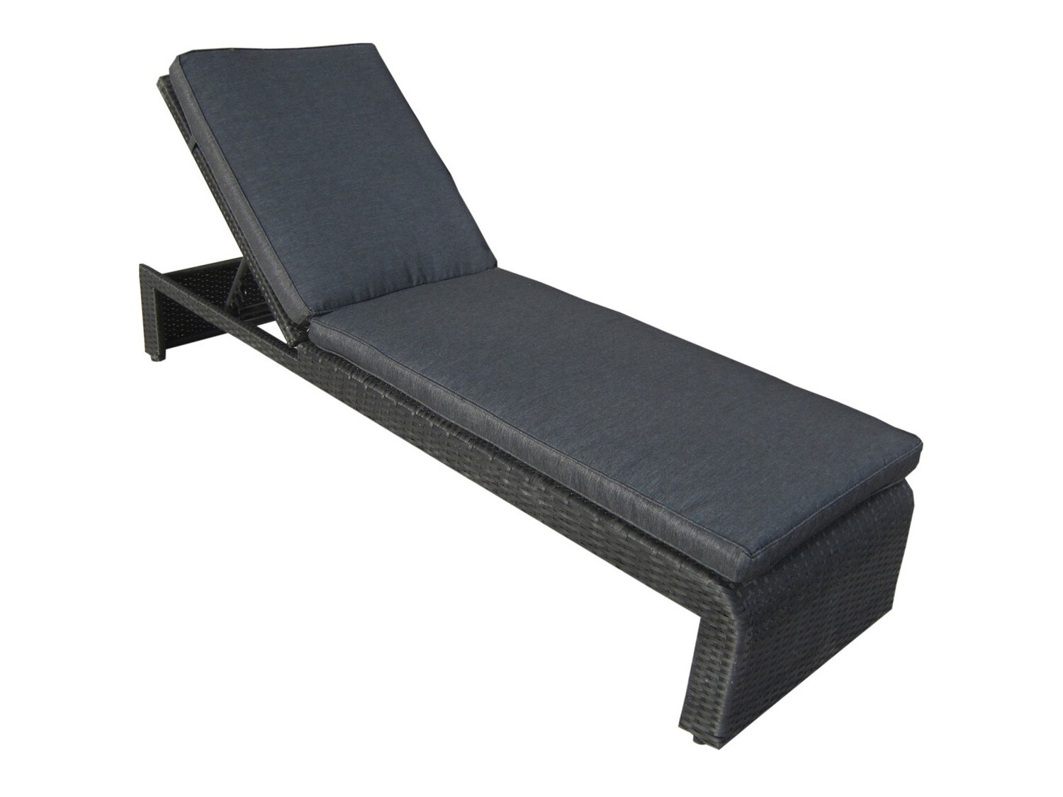 Cadeirão para o exterior Dallas 771 (Preto + Cinzento)