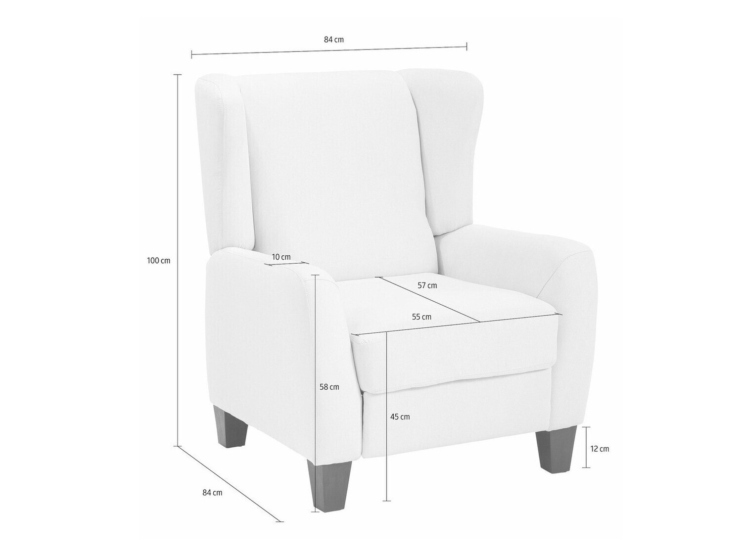 Poltrona reclinável Denton 165 (Preto + Azul)