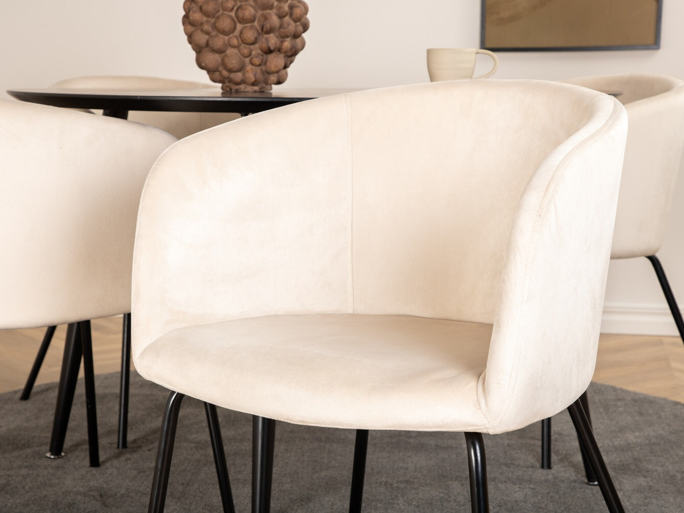 Conjunto para refeições Dallas 2539 (Bege + Preto)