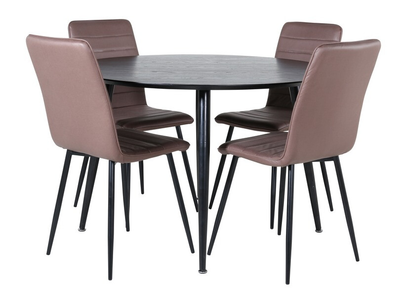 Conjunto para refeições Dallas 2544 (Castanho + Preto)