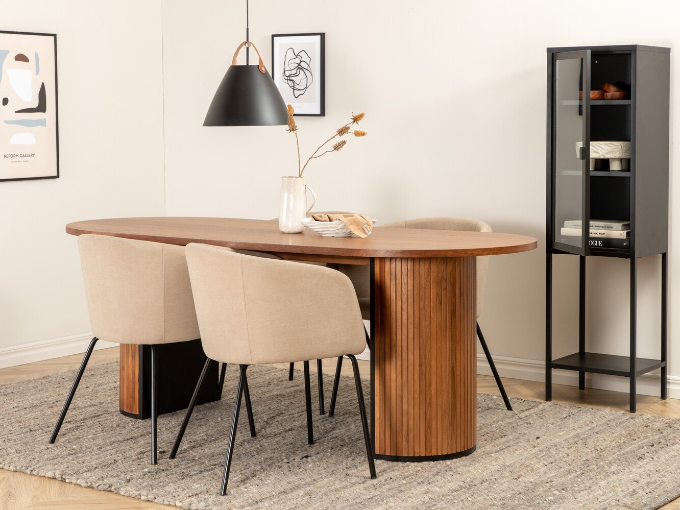 Conjunto para refeições Dallas 2749 (Bege + Preto)