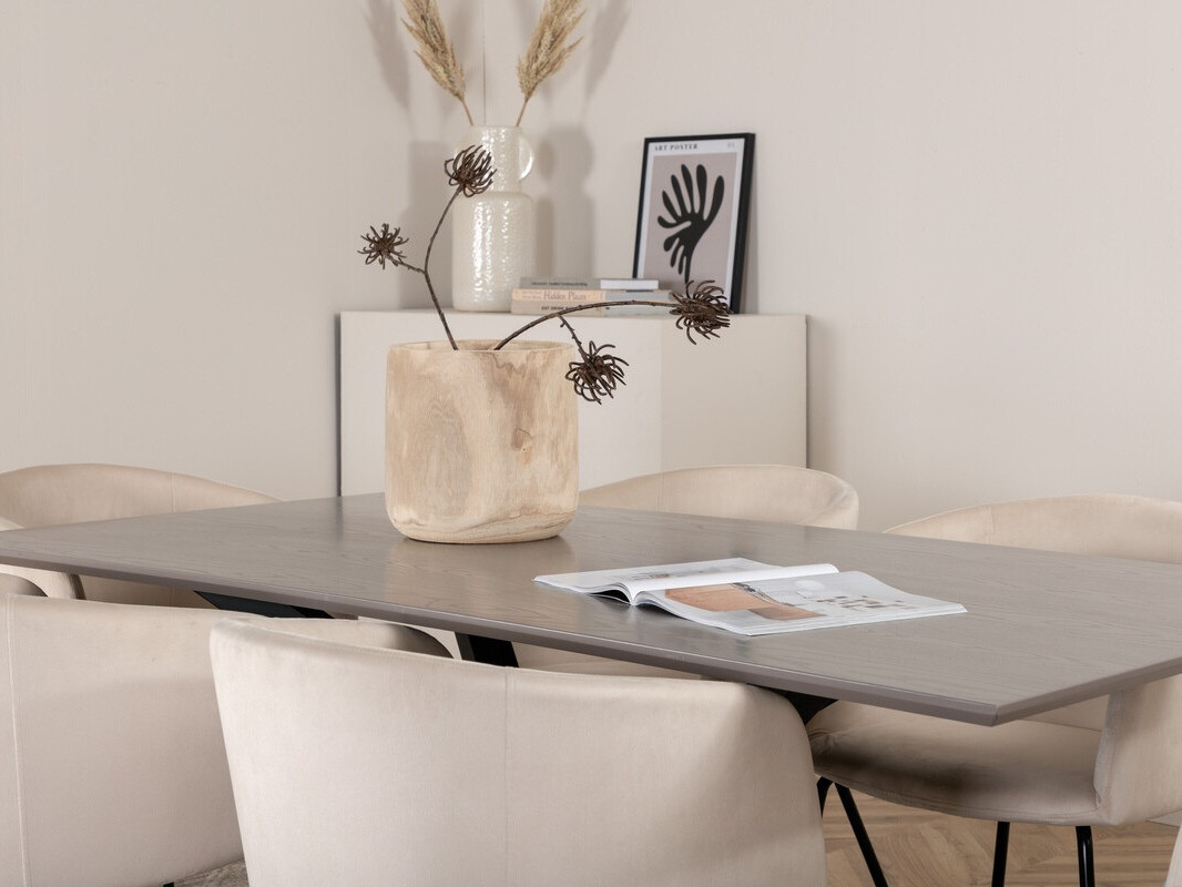 Conjunto para refeições Dallas 3036 (Creme + Preto)