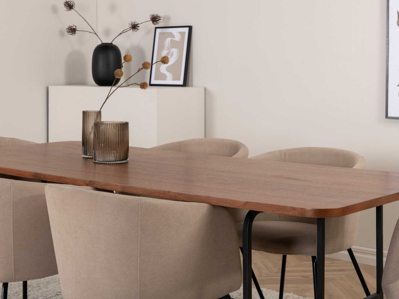 Conjunto para refeições Dallas 2793 (Bege + Preto)