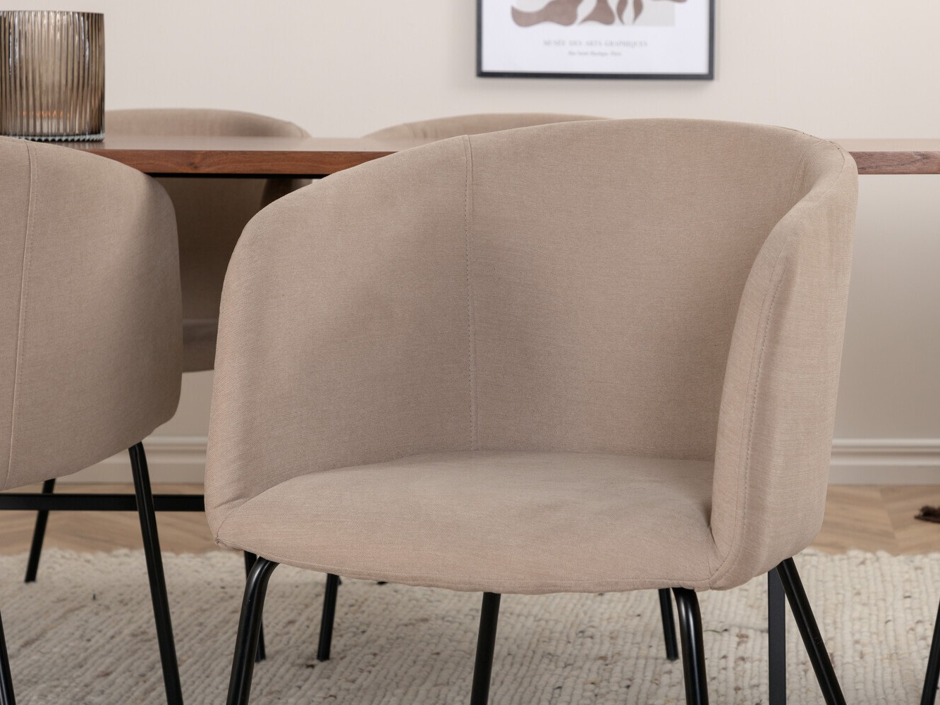 Conjunto para refeições Dallas 2793 (Bege + Preto)