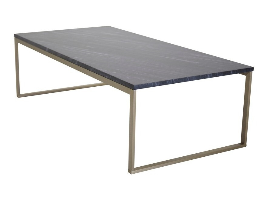 Mesa de centro Dallas 179 (Cinzento mármore + Dourado)