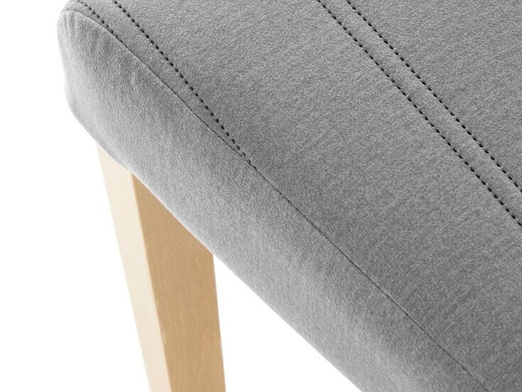 Cadeira Houston 1216 (Cinzento claro + Madeira clara)