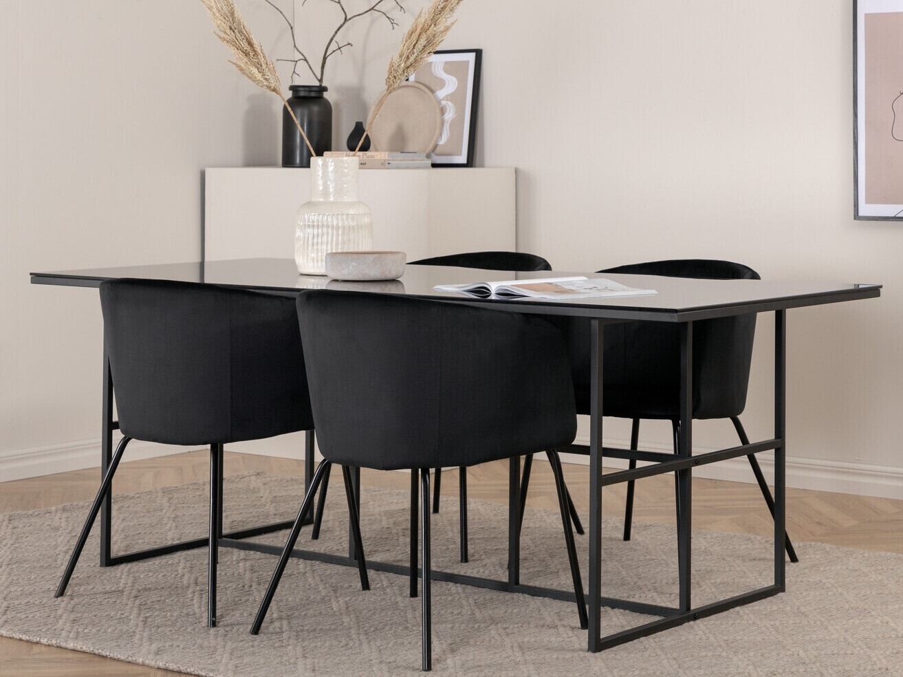 Conjunto para refeições Dallas 3044 (Preto)