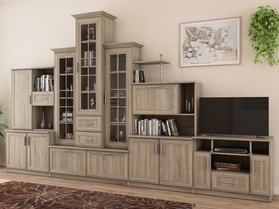 Conjunto para sala de estar Lexington 167 (Carvalho sonoma)