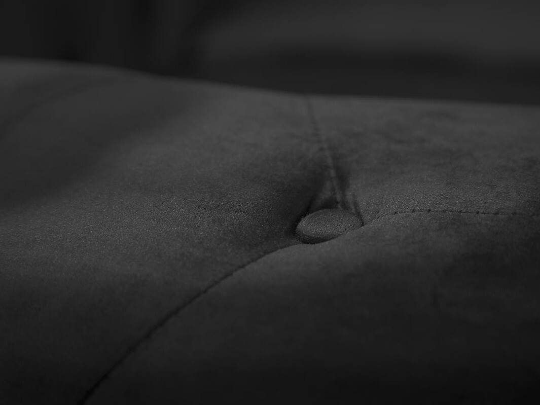 Chesterfield conjunto de mobiliário com estofo Manor House Ophfenu 110 (Preto)