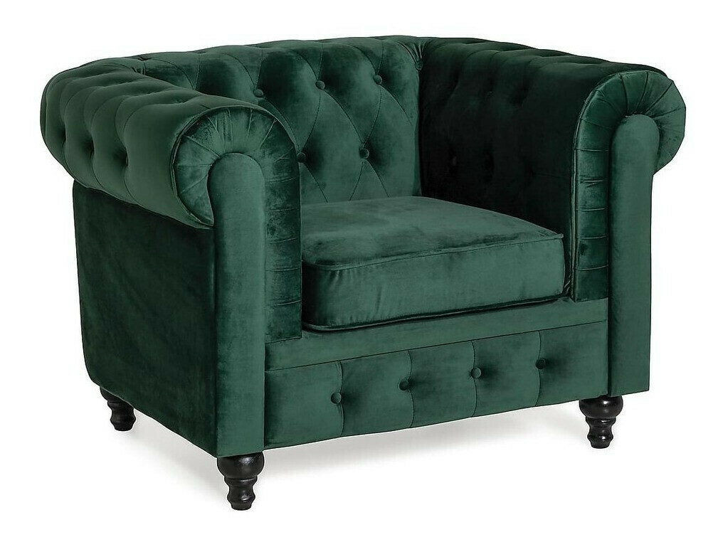 Chesterfield conjunto de mobiliário com estofo Manor House Ophfenu 110 (Verde)