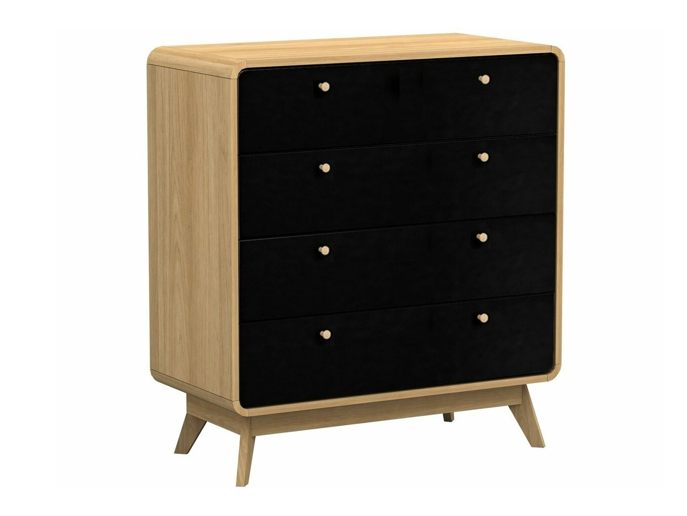 Cómoda Elbtena 112 (Carvalho + Preto)