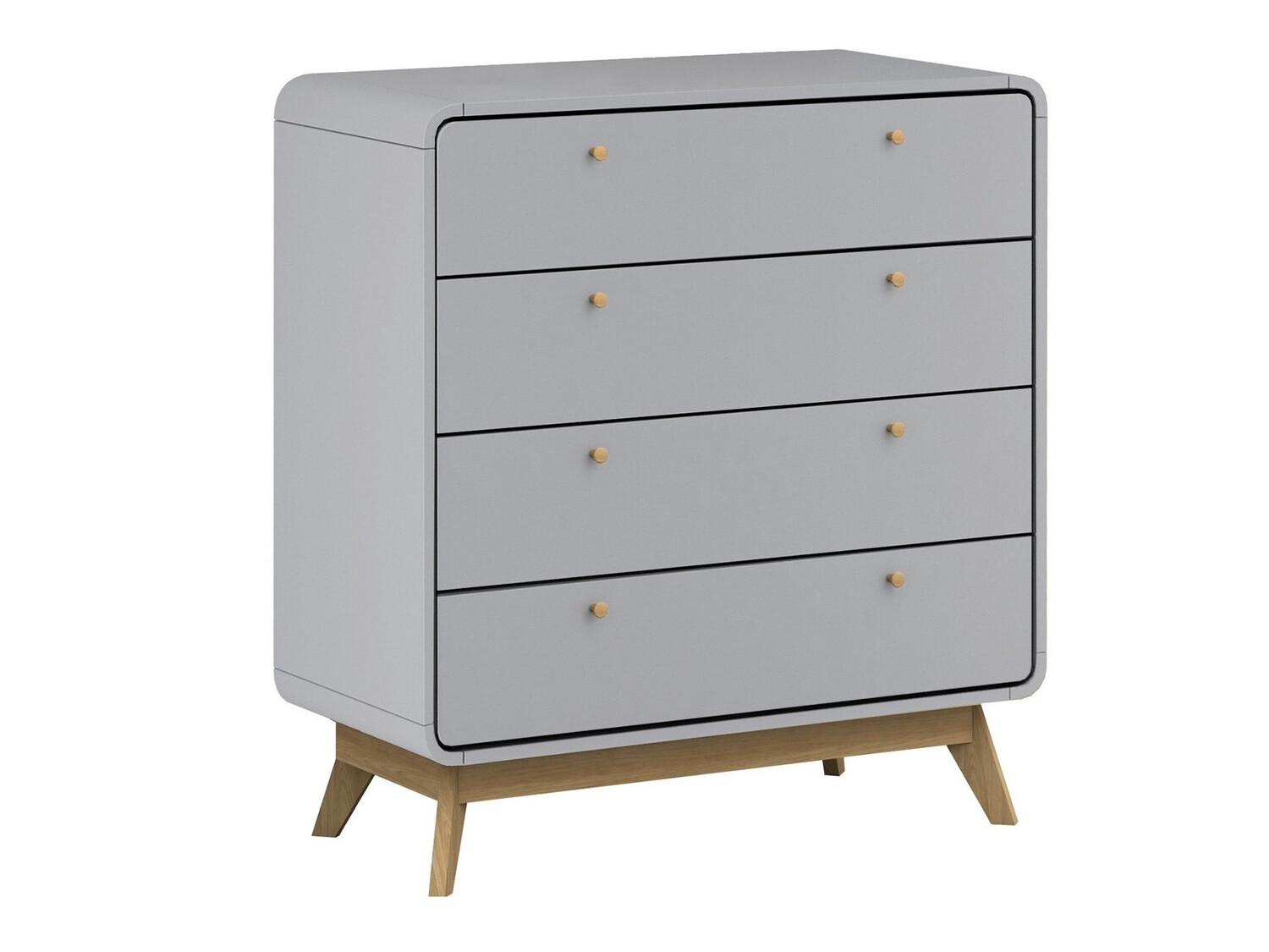 Cómoda Elbtena 112 (Cinzento + Carvalho)