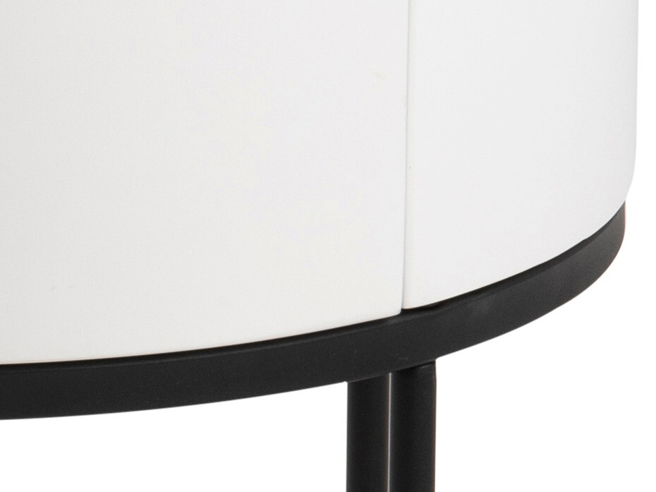 Mesa de apoio Norsica 595 (Branco + Preto)